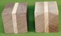 Blank #731- Black Walnut & Cherry Turning Blank - 2 Blanks ~ 3 x 3 x 4 ~ $17.99